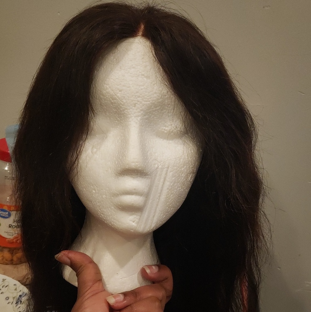 Human hair lace Closure wig